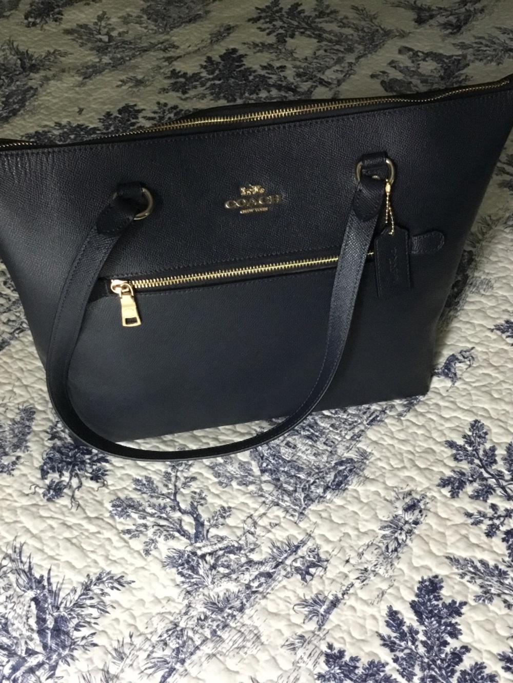 Coach Gallery Tote Midnight Blue